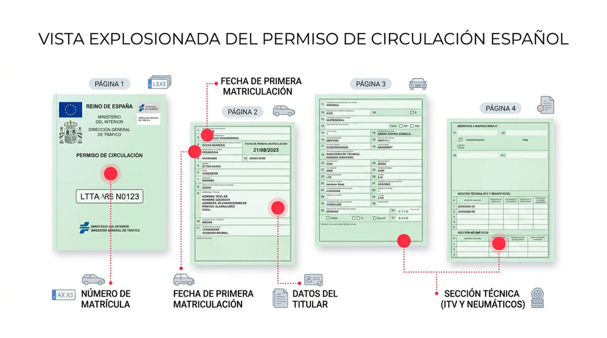 Infografía permiso de circulación